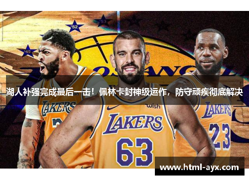 湖人补强完成最后一击!佩林卡封神级运作,防守顽疾彻底解决 湖人补强完成最后一击!佩林卡封神级运作,防守顽疾彻底解决